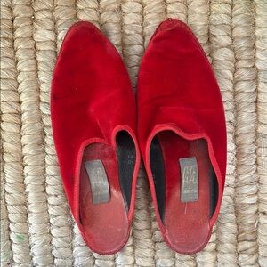 Red Slip-On Shoes